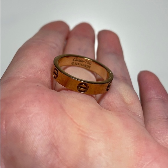 Love ring gold vermeil no tarnish - Picture 5 of 8